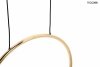 Designerska lampa wisząca BIRD DISC złota King Home MSE010100294 salonowa okrągła białe złote ptaszki